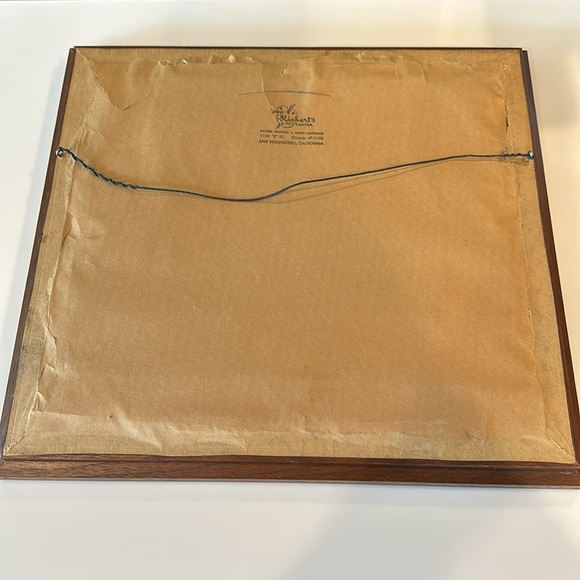 Dong Kingman Vintage Bay Bridge San Francisco Art Print in Antique Wood Frame - Picture 8 of 8